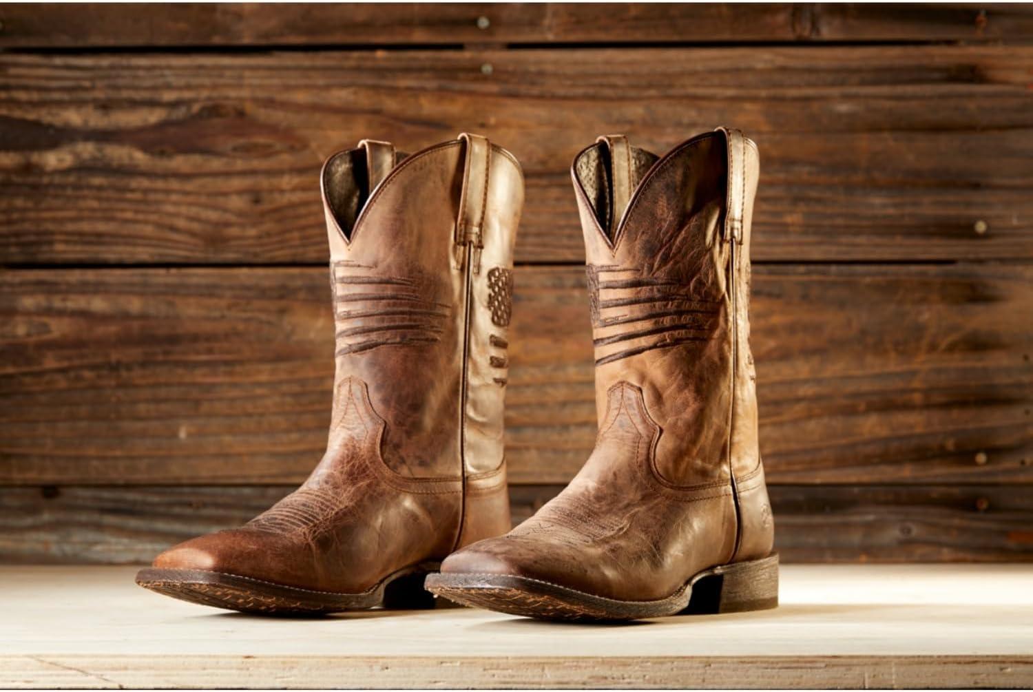 imageARIAT Circuit Patriot Mens BootWeathered Tan