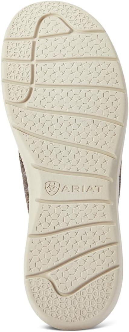 imageARIAT Mens Hilo Stretch SneakerHeathered BrownRed Aztec Print