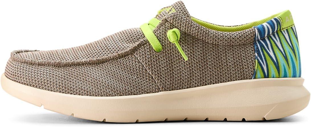 imageARIAT Mens Hilo Stretch SneakerSlate Grey MeshLime Green