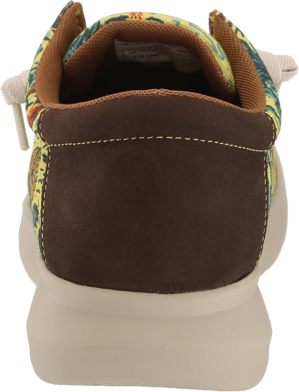 imageARIAT Mens Hilo Stretch SneakerYellow Mojave PrintBlanket Suede