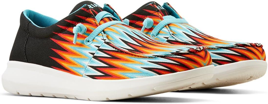 imageARIAT Mens P27779mFooOrange Blue Zig Zags