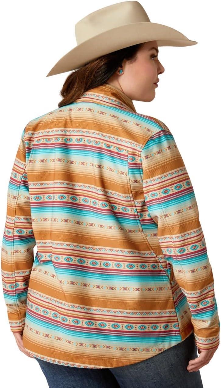 imageARIAT New Team Softshell Jacket Womens Wind and Water Resistant JacketFallon Serape Print
