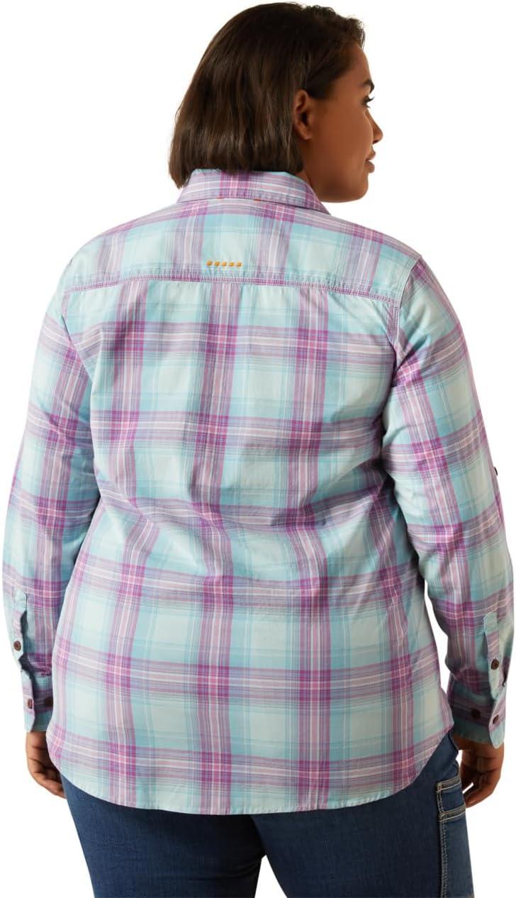 imageARIAT Womens Rebar Made Tough Durastretch Work ShirtAquatic