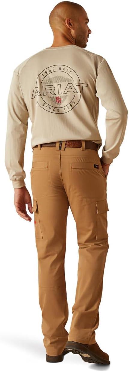 imageAriat Mens FR M7 Slim DuraStretch Duralight Twill Straight PantField Khaki