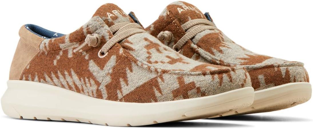 imageAriat Mens Hilo Navy Mesh Casual ShoeTan Blanket WoolyTan