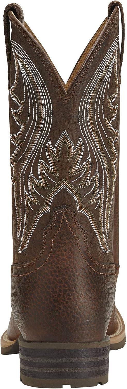 imageAriat Mens Hybrid Rancher Western Cowboy BootBrown Oiled Rowdy