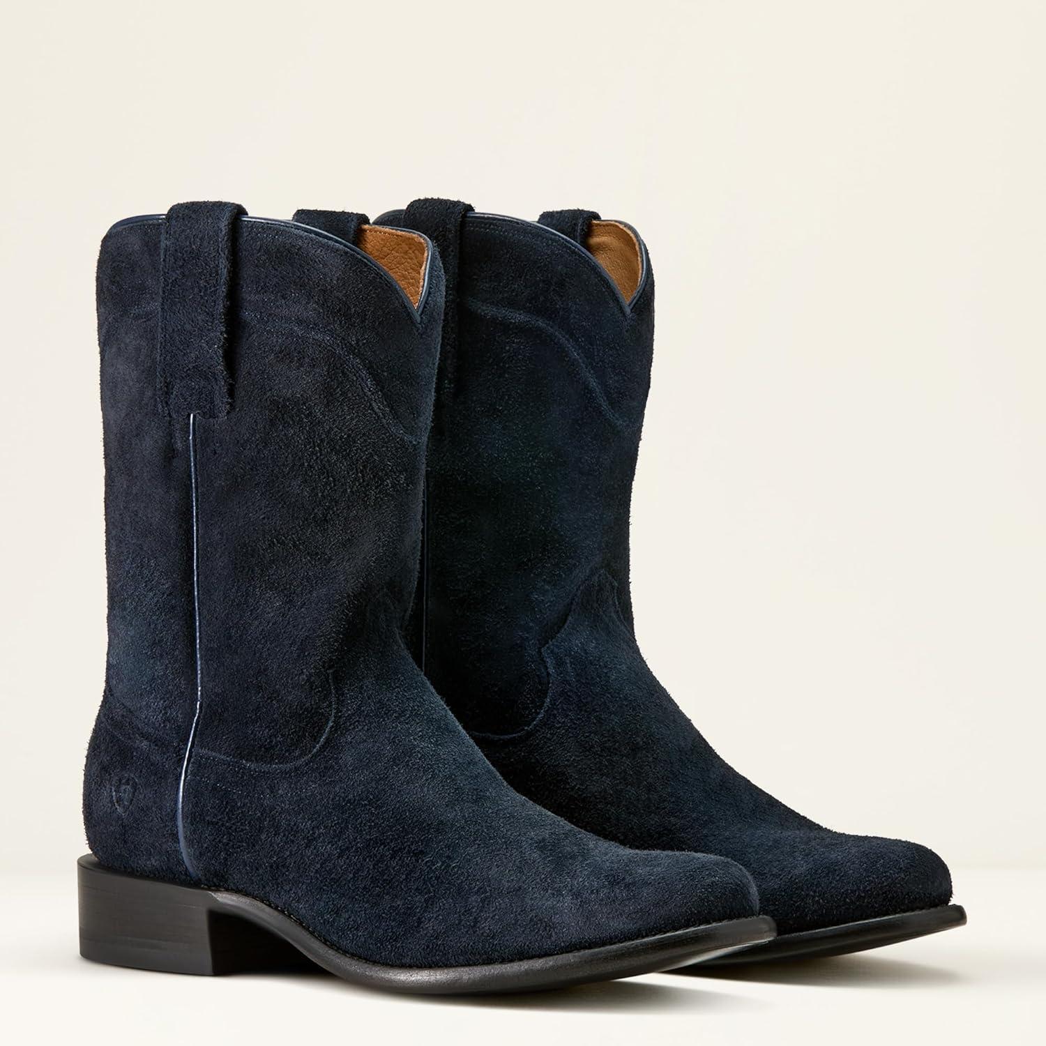 imageAriat Mens Yellowstone Midnight Rancher Western BootOiled Navy Roughout