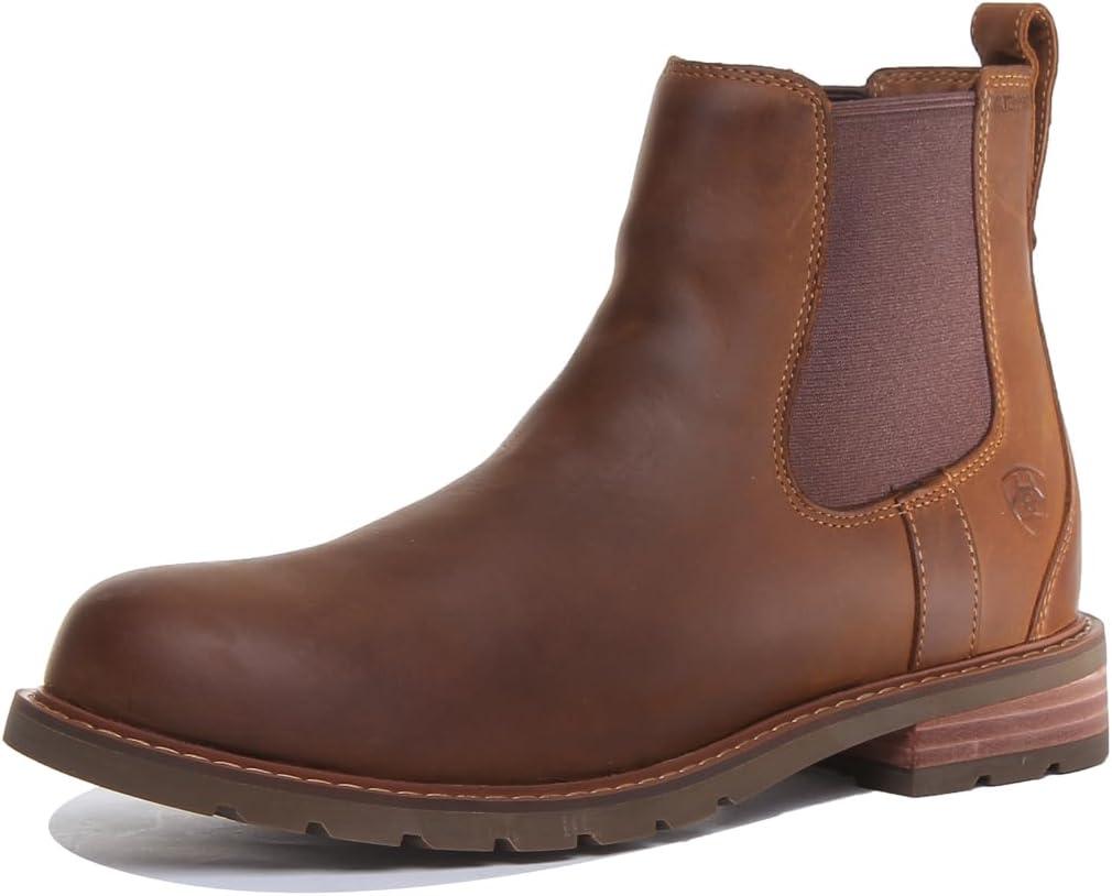 imageAriat UnisexAdult Wexford Waterproof Boot ChelseaWeathered Brown