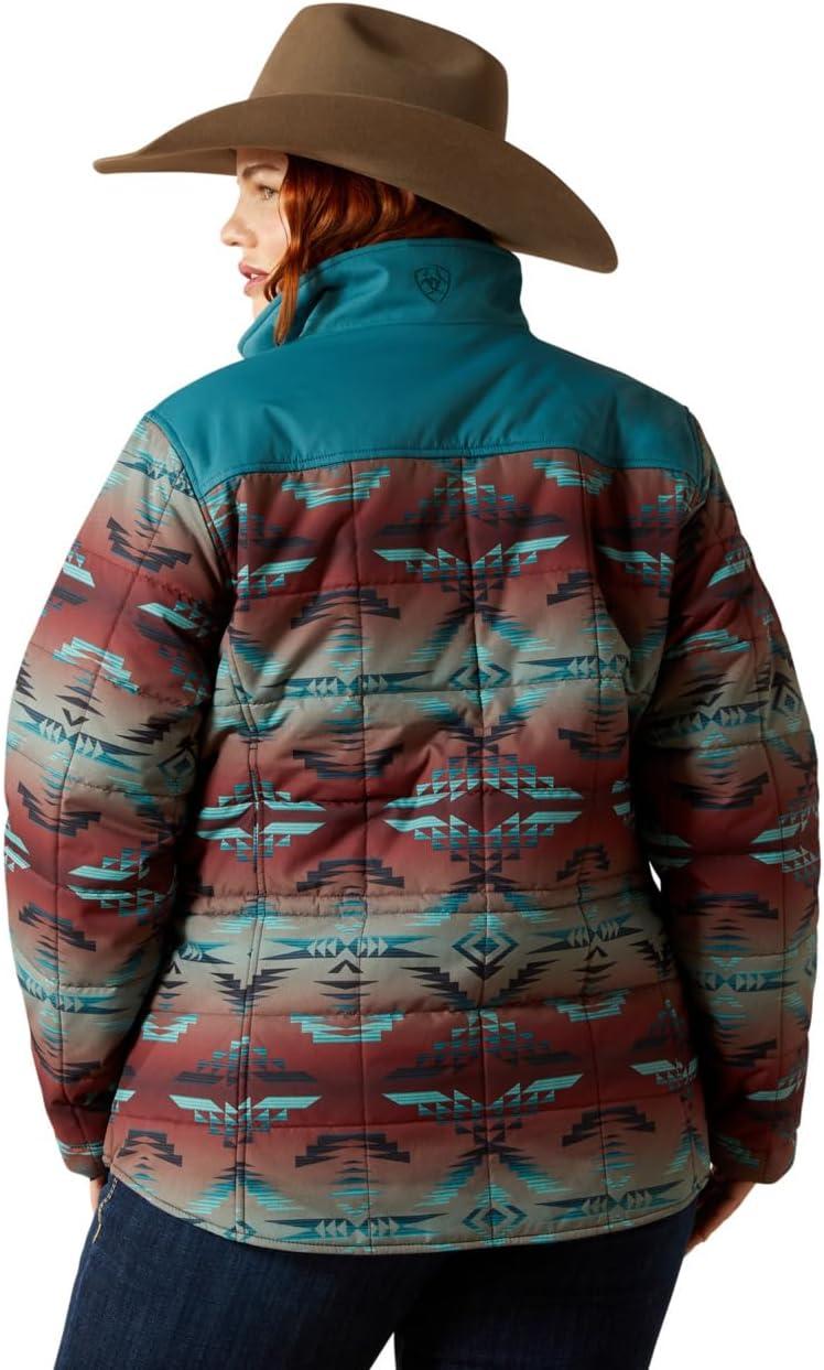 imageAriat WSL Womens Serrano Southwest REAL Crius JacketDragonflyInez Blanket Print