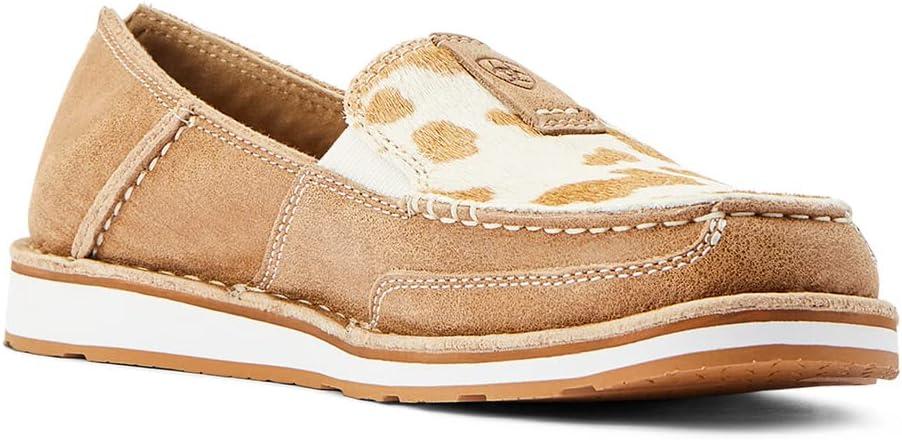 imageAriat Womens Cruiser Azteca Black SuedeGold Glitter CasualAdobeTan and White Hair on