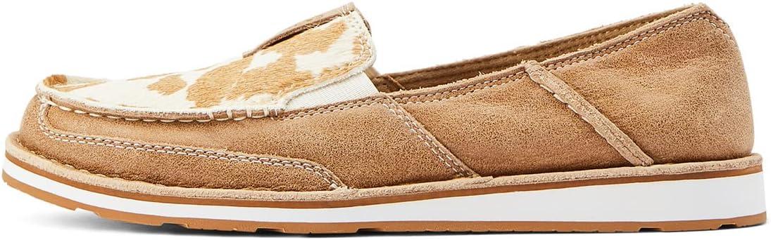 imageAriat Womens Cruiser Azteca Black SuedeGold Glitter CasualAdobeTan and White Hair on