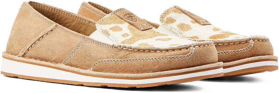 imageAriat Womens Cruiser Azteca Black SuedeGold Glitter CasualAdobeTan and White Hair on