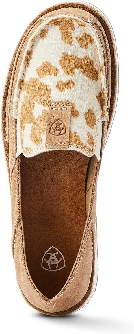 imageAriat Womens Cruiser Azteca Black SuedeGold Glitter CasualAdobeTan and White Hair on