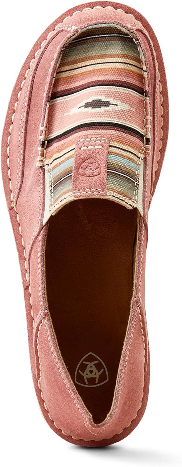 imageAriat Womens Cruiser Azteca Black SuedeGold Glitter CasualBaby Pink SerapeAzalea Suede