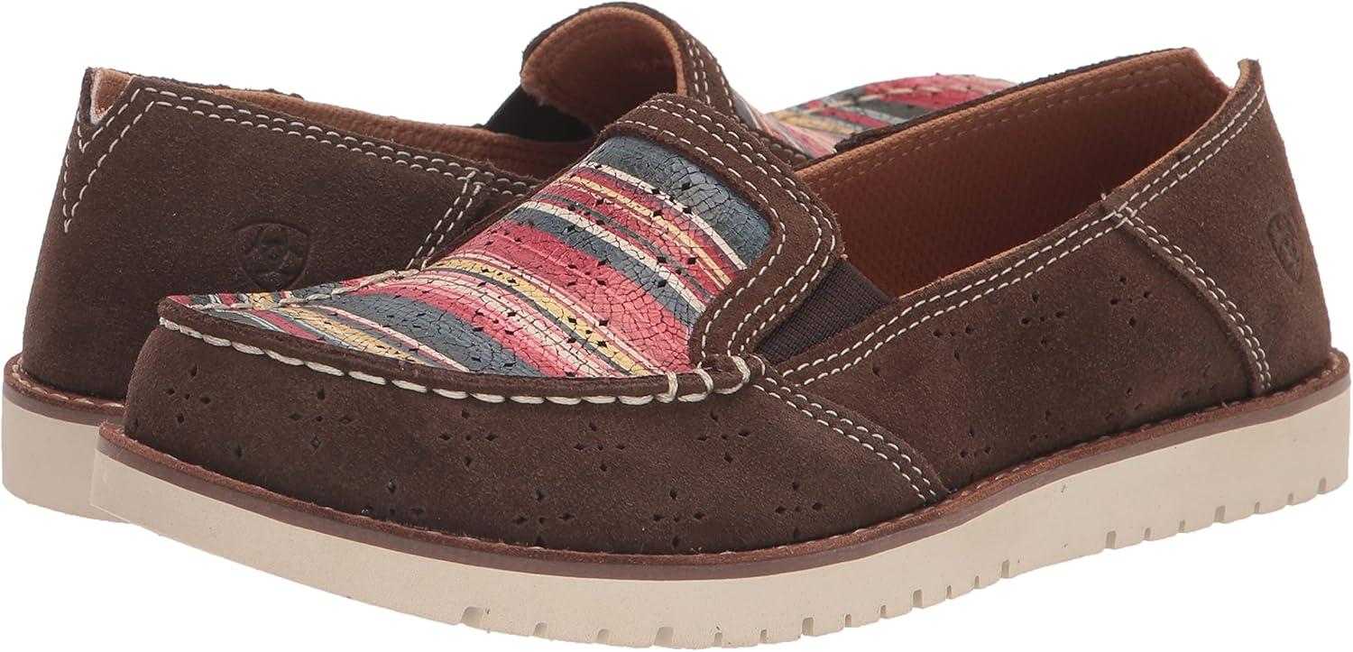 imageAriat Womens Cruiser Azteca Black SuedeGold Glitter CasualBarley