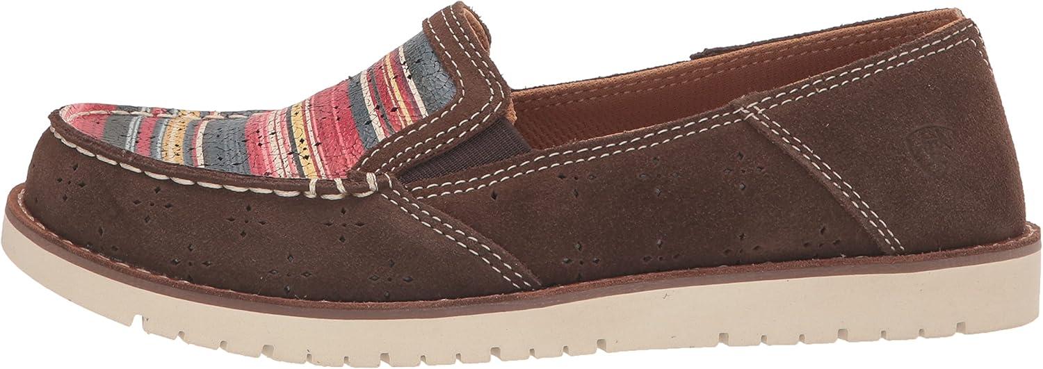 imageAriat Womens Cruiser Azteca Black SuedeGold Glitter CasualBarley