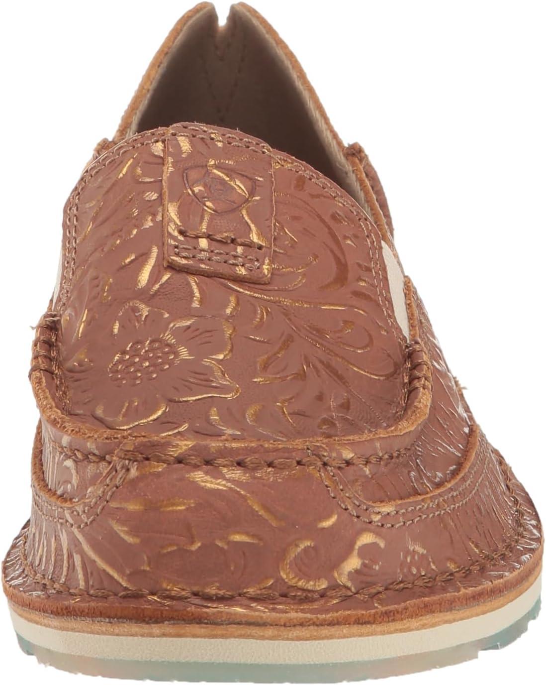 imageAriat Womens Cruiser Azteca Black SuedeGold Glitter CasualBronze Blanket Emboss