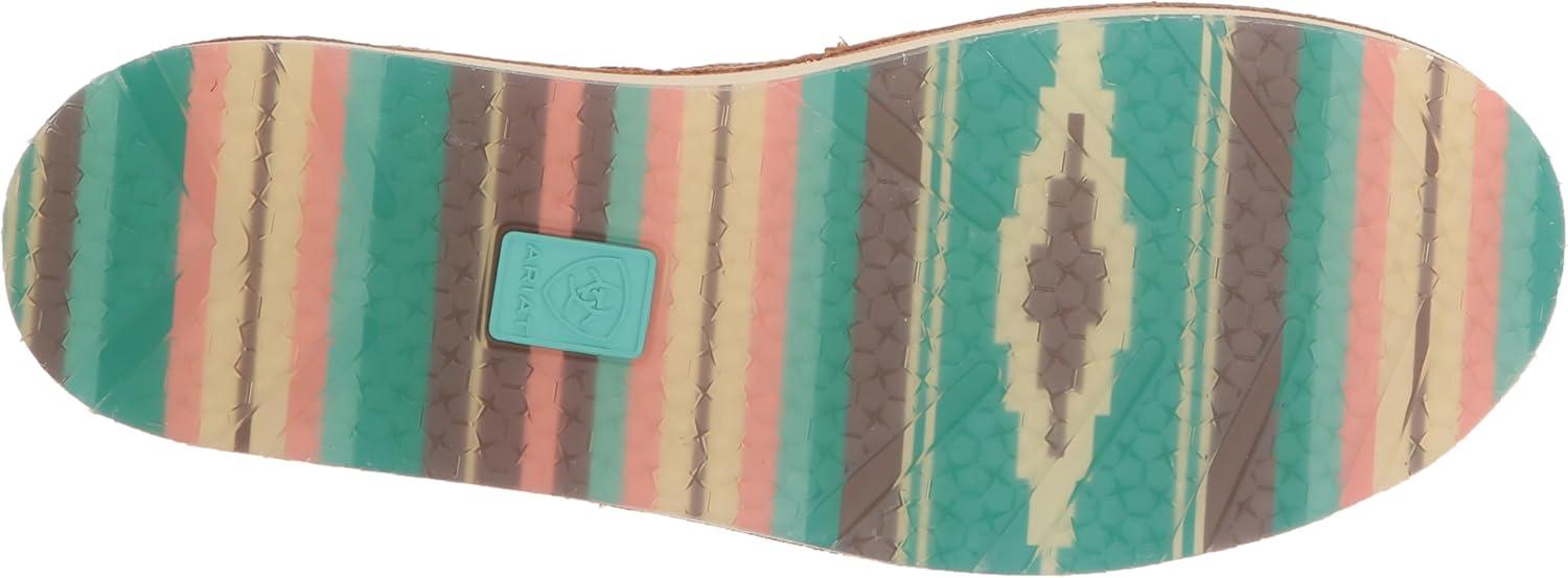 imageAriat Womens Cruiser Azteca Black SuedeGold Glitter CasualBronze Blanket Emboss