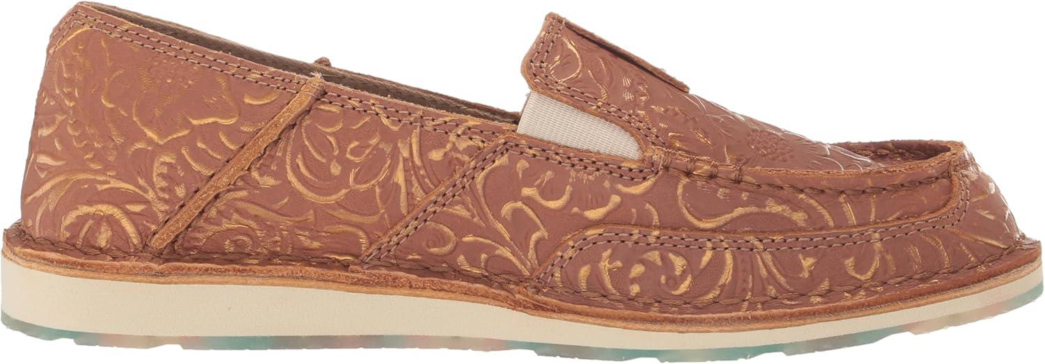 imageAriat Womens Cruiser Azteca Black SuedeGold Glitter CasualBronze Blanket Emboss