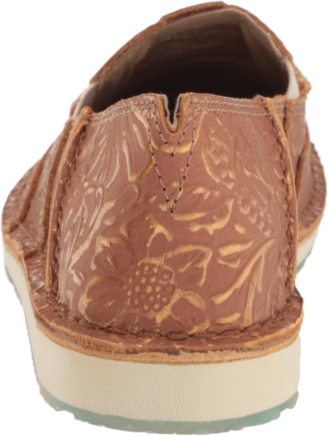 imageAriat Womens Cruiser Azteca Black SuedeGold Glitter CasualBronze Blanket Emboss