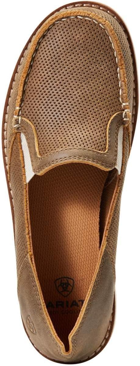 imageAriat Womens Cruiser Azteca Black SuedeGold Glitter CasualBrown Bomber Easy Flex