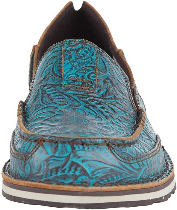 imageAriat Womens Cruiser Azteca Black SuedeGold Glitter CasualBrushed Turquoise Floral Emboss