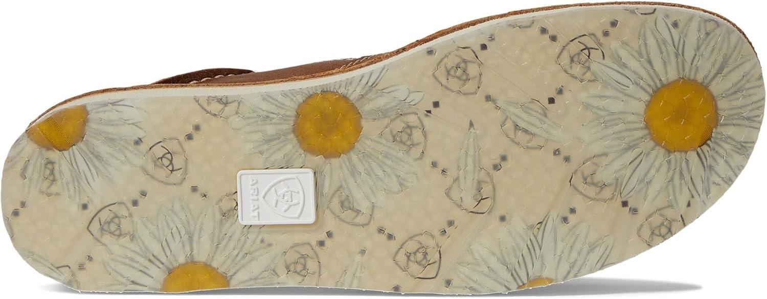 imageAriat Womens Cruiser Azteca Black SuedeGold Glitter CasualCarmella BrownDaisy Logo Print