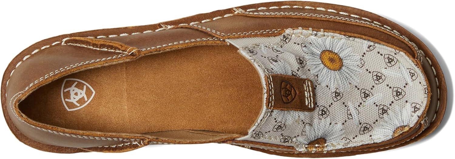 imageAriat Womens Cruiser Azteca Black SuedeGold Glitter CasualCarmella BrownDaisy Logo Print