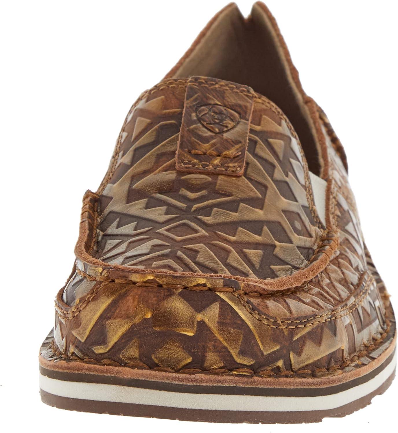 imageAriat Womens Cruiser Azteca Black SuedeGold Glitter CasualCopper Blanket Emboss