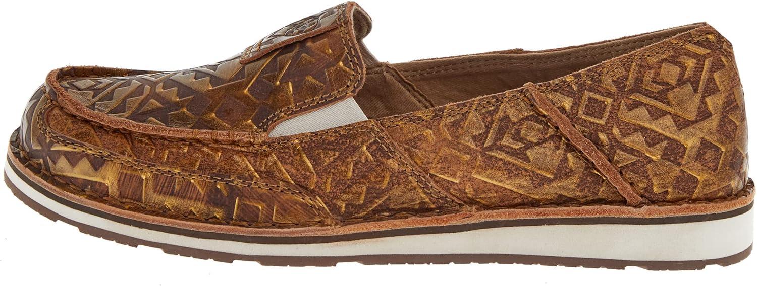 imageAriat Womens Cruiser Azteca Black SuedeGold Glitter CasualCopper Blanket Emboss