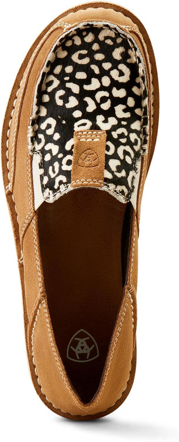 imageAriat Womens Cruiser Azteca Black SuedeGold Glitter CasualCream Cheetah Hair onDark Tan Suede