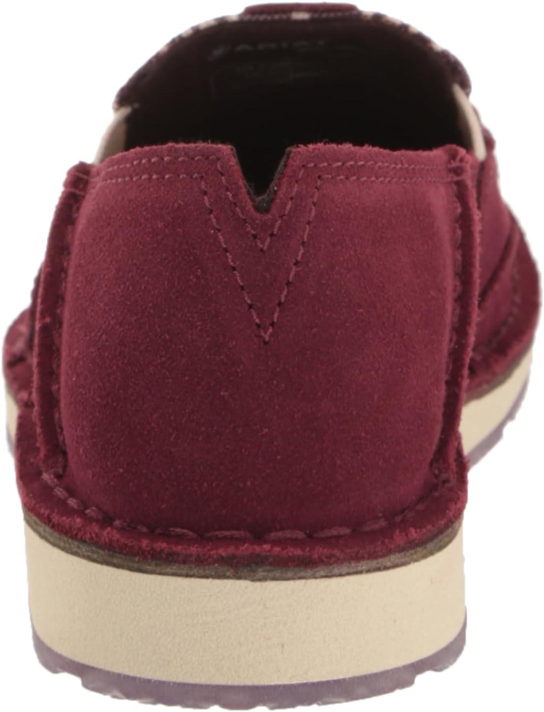 imageAriat Womens Cruiser Azteca Black SuedeGold Glitter CasualDark BurgundyWine Saddle Blanket