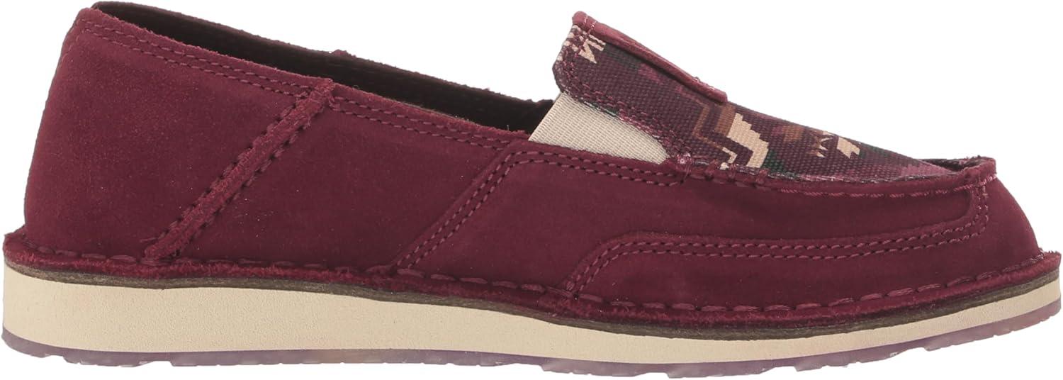 imageAriat Womens Cruiser Azteca Black SuedeGold Glitter CasualDark BurgundyWine Saddle Blanket