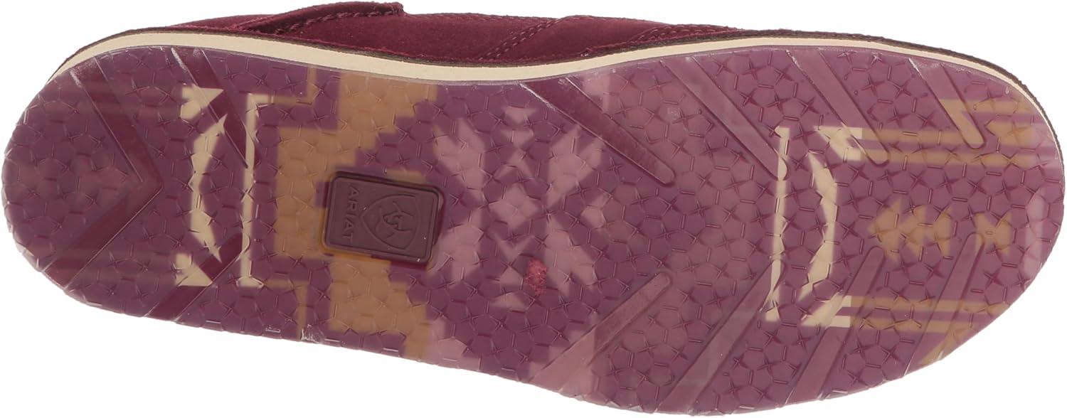 imageAriat Womens Cruiser Azteca Black SuedeGold Glitter CasualDark BurgundyWine Saddle Blanket