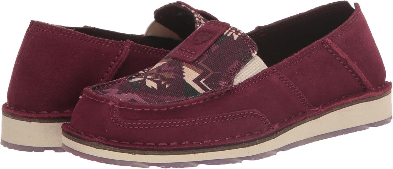 imageAriat Womens Cruiser Azteca Black SuedeGold Glitter CasualDark BurgundyWine Saddle Blanket