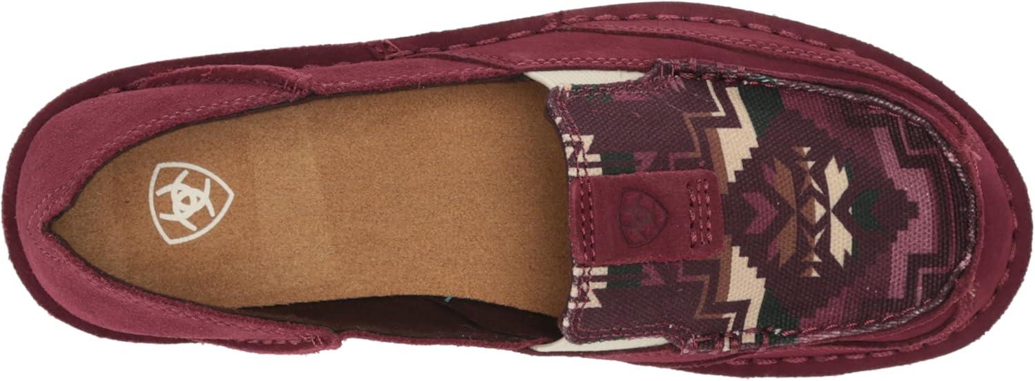 imageAriat Womens Cruiser Azteca Black SuedeGold Glitter CasualDark BurgundyWine Saddle Blanket