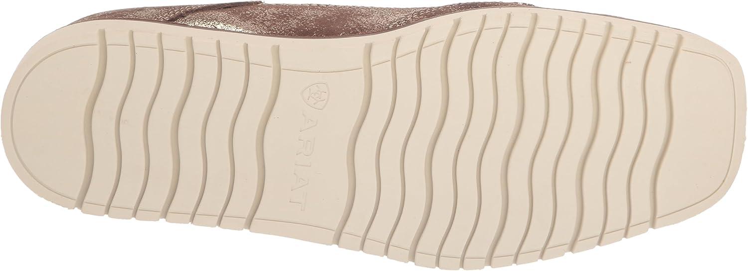 imageAriat Womens Cruiser Azteca Black SuedeGold Glitter CasualGolden BrownMini Leopard