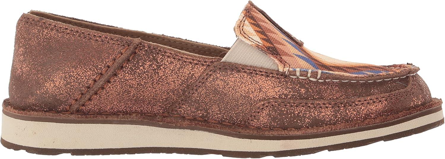 imageAriat Womens Cruiser Azteca Black SuedeGold Glitter CasualMetallic BronzeAztec Blanket