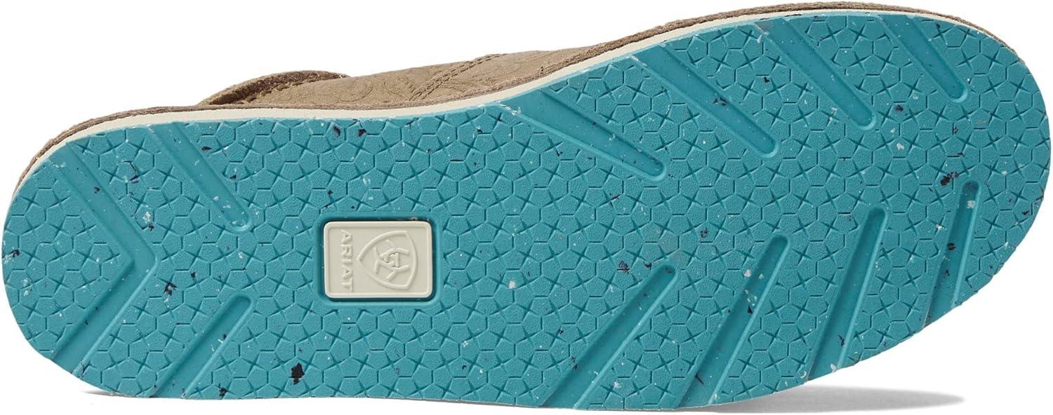 imageAriat Womens Cruiser Azteca Black SuedeGold Glitter CasualTan Suede Emboss