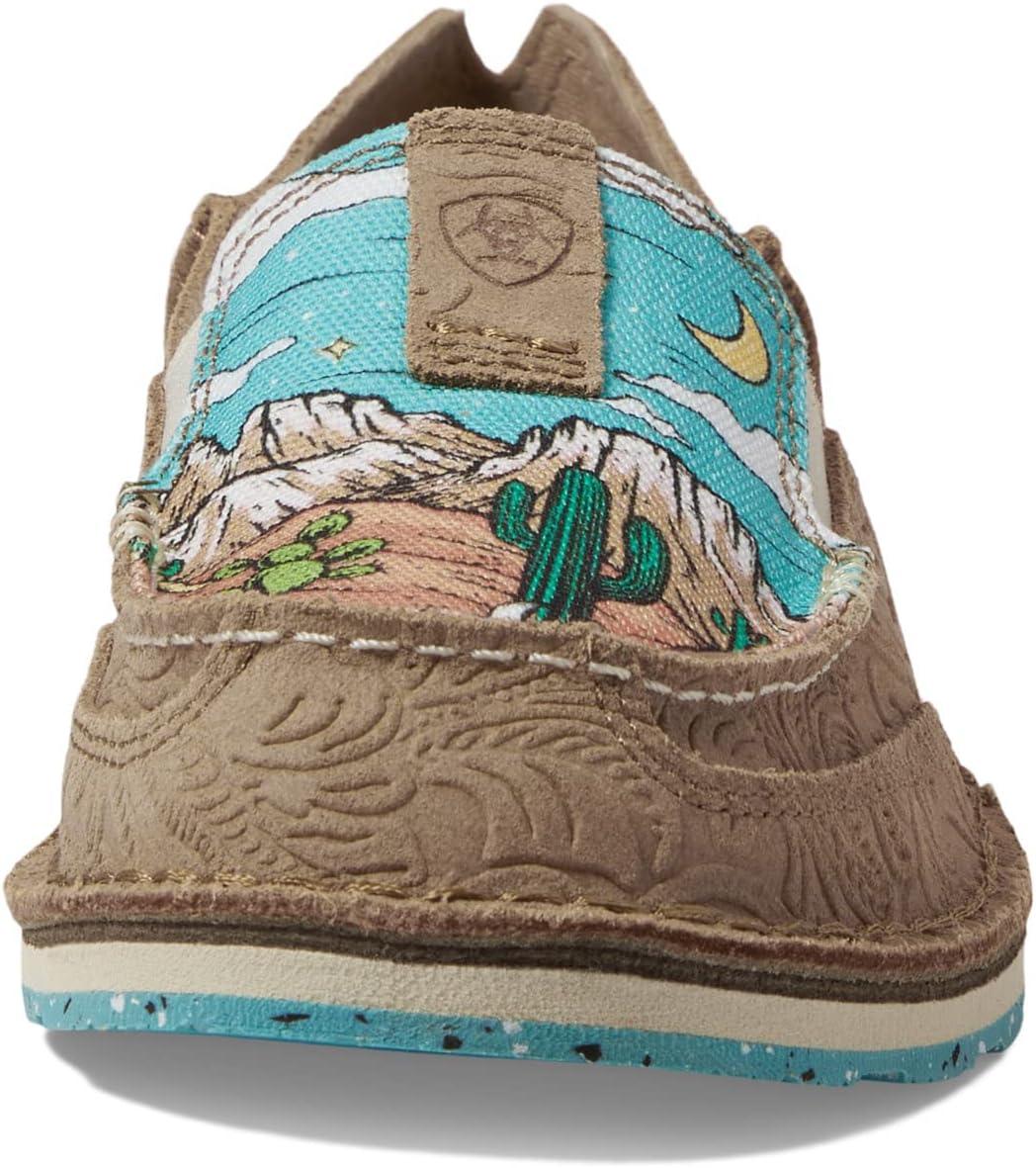 imageAriat Womens Cruiser Azteca Black SuedeGold Glitter CasualTan Suede Emboss