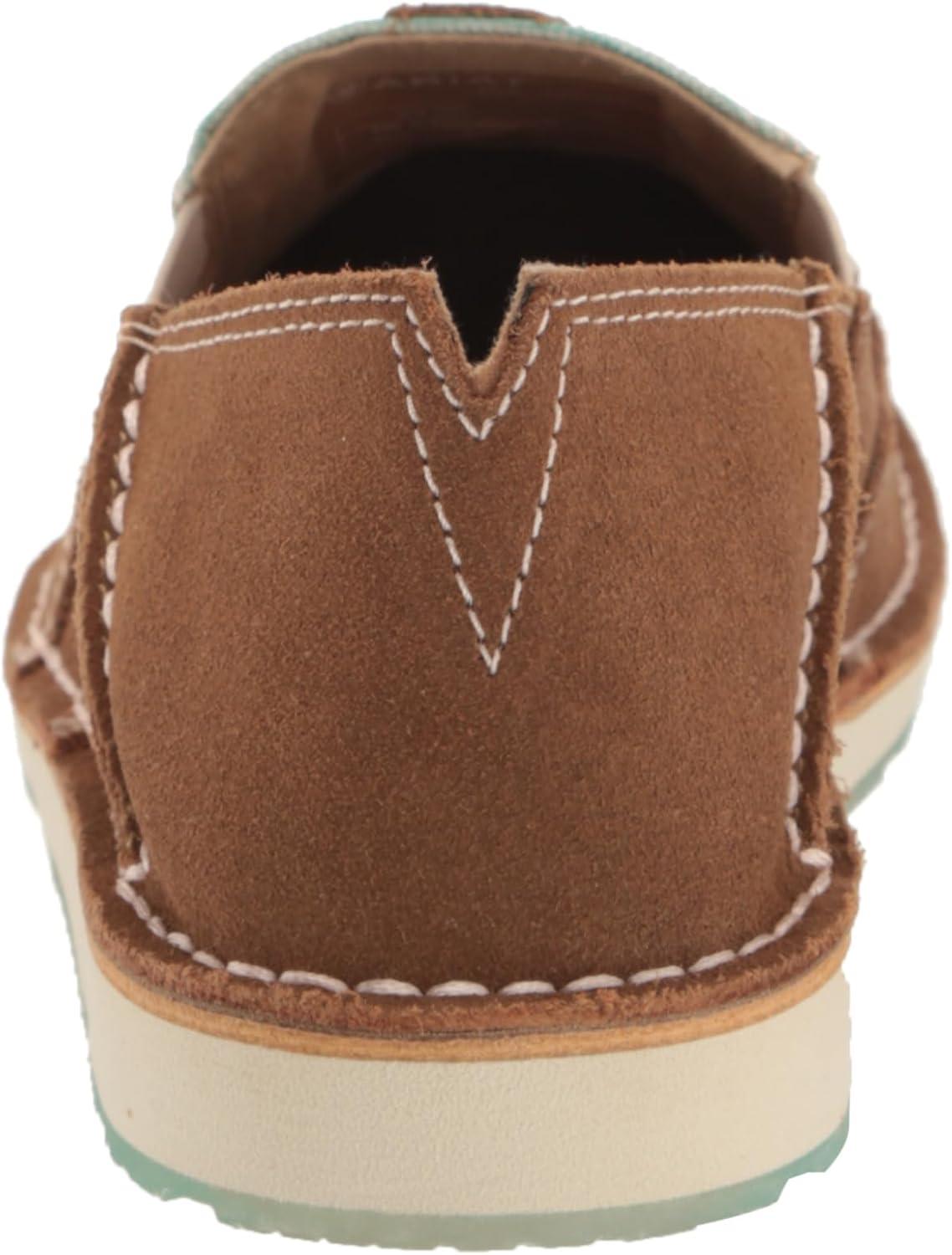 imageAriat Womens Cruiser Azteca Black SuedeGold Glitter CasualTan SuedeTurquoise Boquillas Print