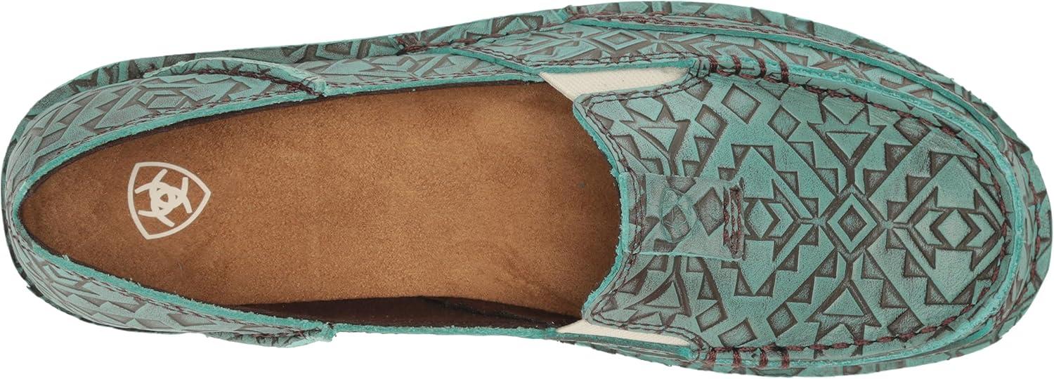 imageAriat Womens Cruiser Azteca Black SuedeGold Glitter CasualTurquoise Blanket Emboss