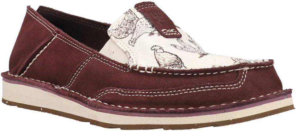 imageAriat Womens Cruiser Azteca Black SuedeGold Glitter CasualWine