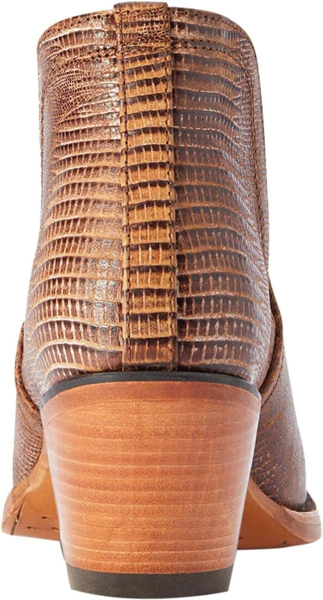 imageAriat Womens White Dixon Boot WhiteBrown Lizard Print