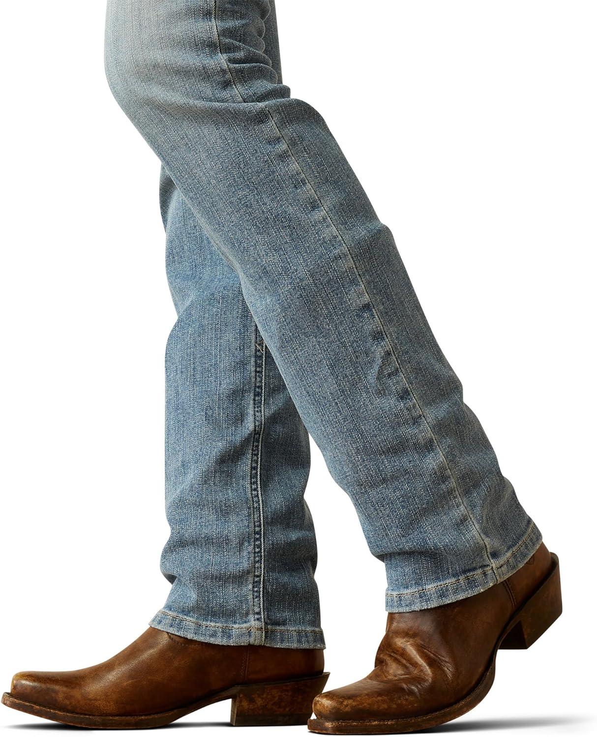 imageAriat Womens Yellowstone High Rise Straight Up Straight Leg JeanLight Indigo