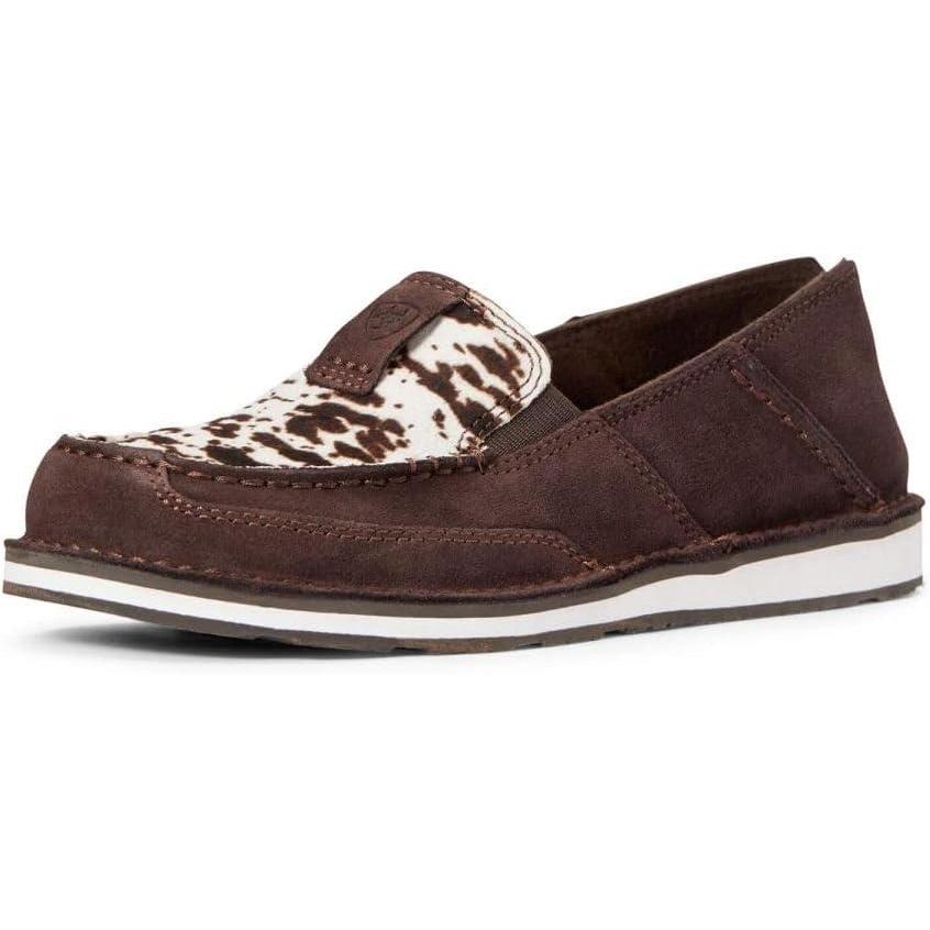 imageARIAT Cruiser Mens Slip OnChocolate Chip SuedeSpotted Hair on