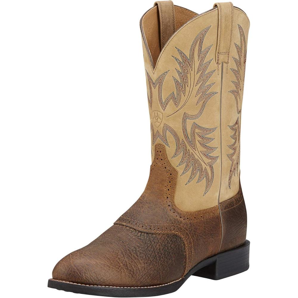 imageARIAT Heritage Stockman Mens BootTumbled BrownBeige