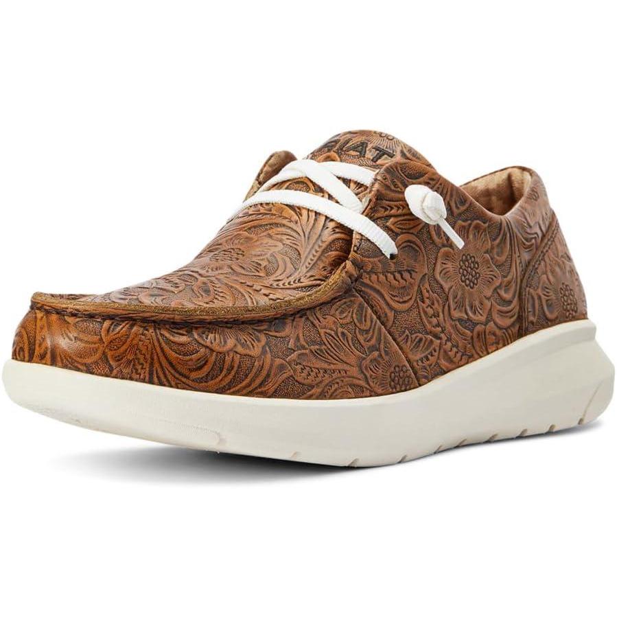 imageARIAT Hilo Womens Slip OnBrown Floral Emboss
