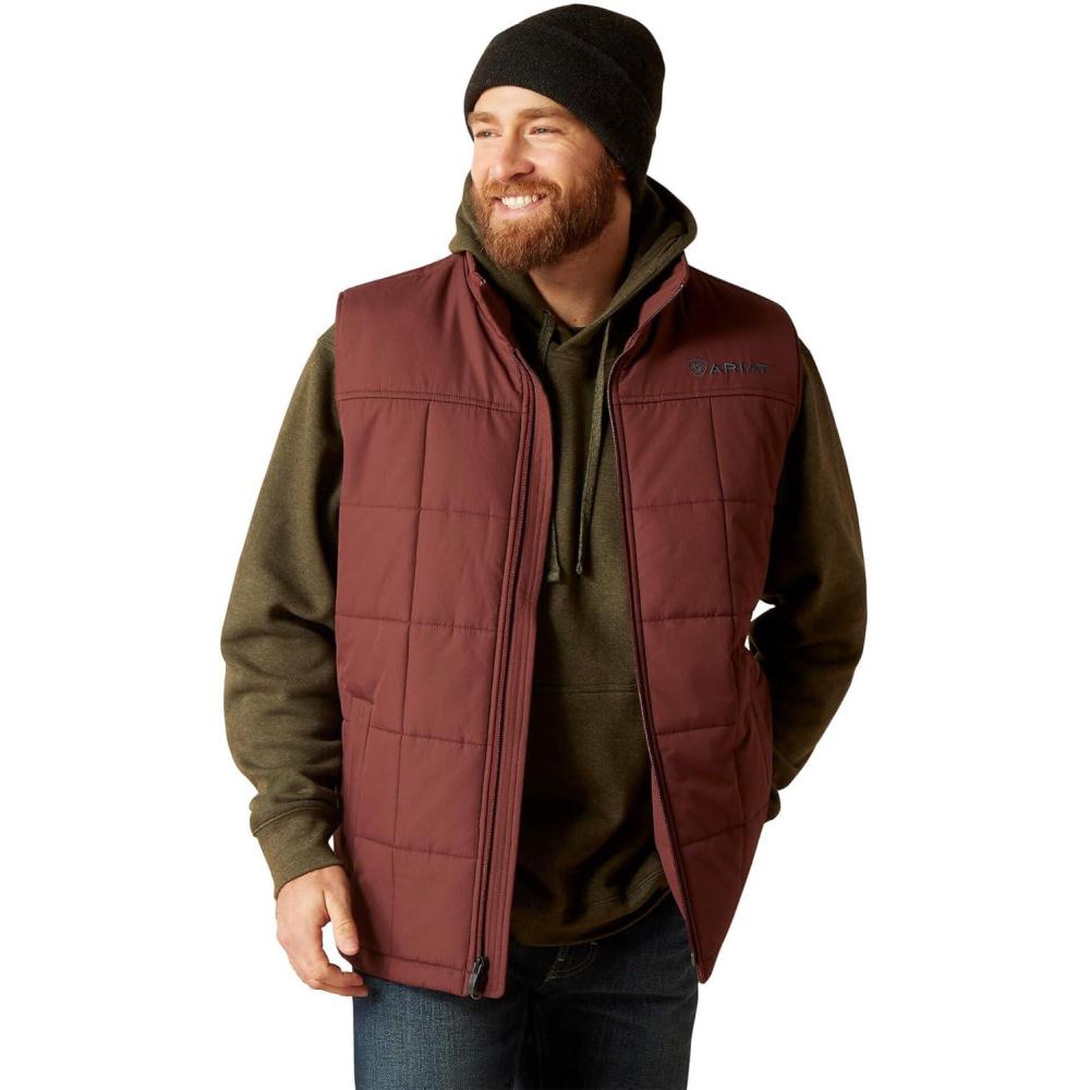 imageARIAT Mens Crius Insulated Vest Majolica BlueBeaten Root