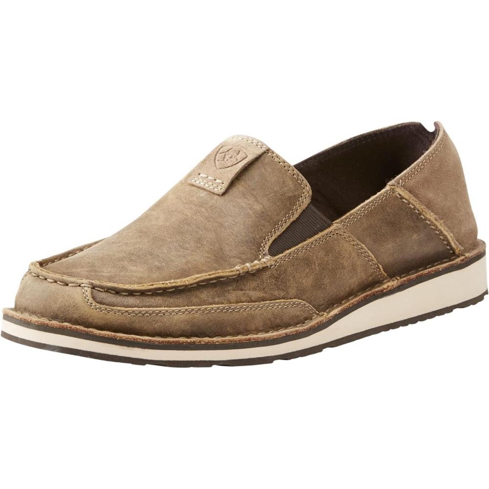 imageARIAT Mens Cruiser Boat ShoeBrown BomberRelaxed Bark
